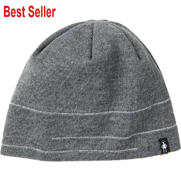 Reflective Beanie Merino Wool Blend Classic Minimal Athletic Winter Essential